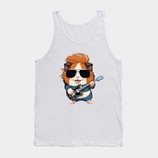 Cute rockstar guinea pig Tank Top